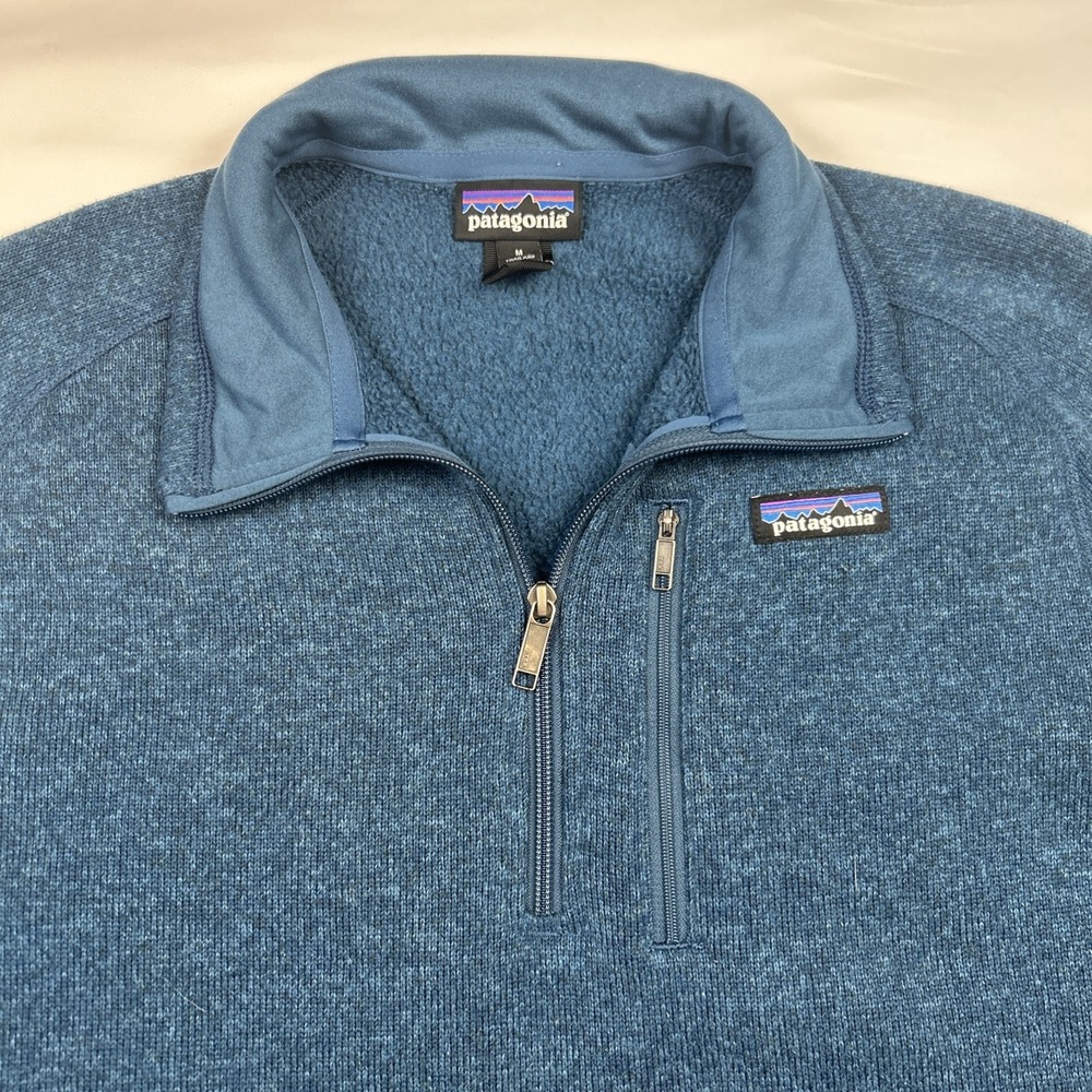 Patagonia Better Sweater 1/4 Zip Fleece Pullover Blue 25522FA17 Mens Medium